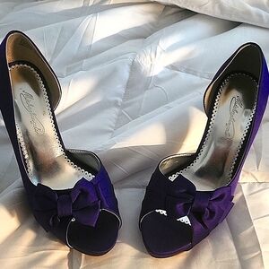 Ladies Purple Maribelle Regency heels size 9.5